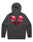Broken Diamond Studded Heart Hoodie (Heavy/Faded)