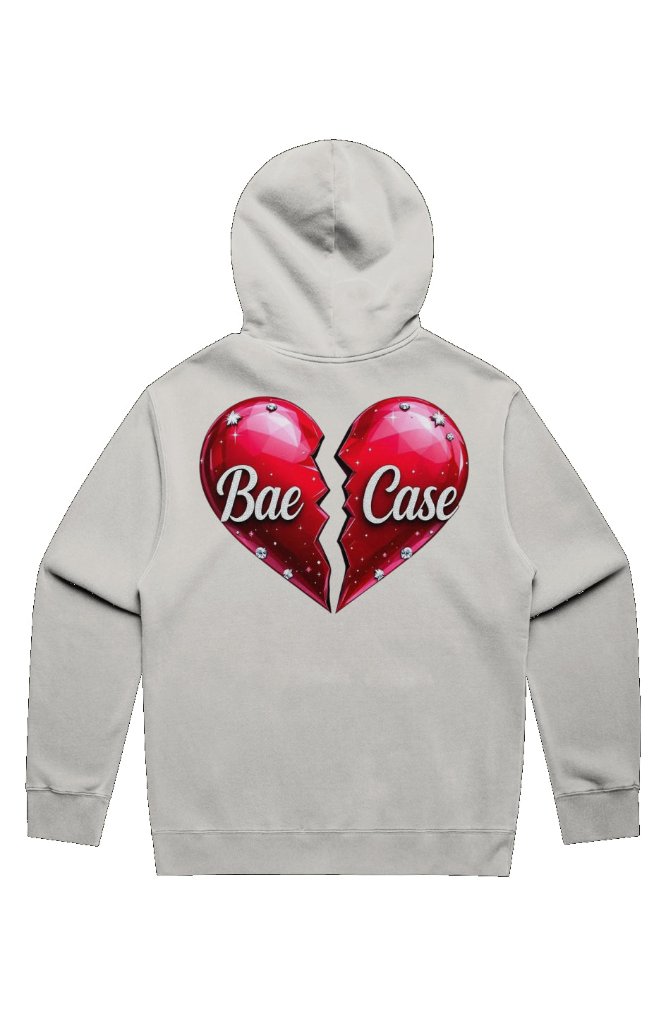 Broken Diamond Studded Heart Hoodie (Heavy/Faded)