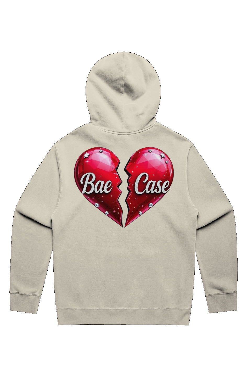 Broken Diamond Studded Heart Hoodie (Heavy/Faded)