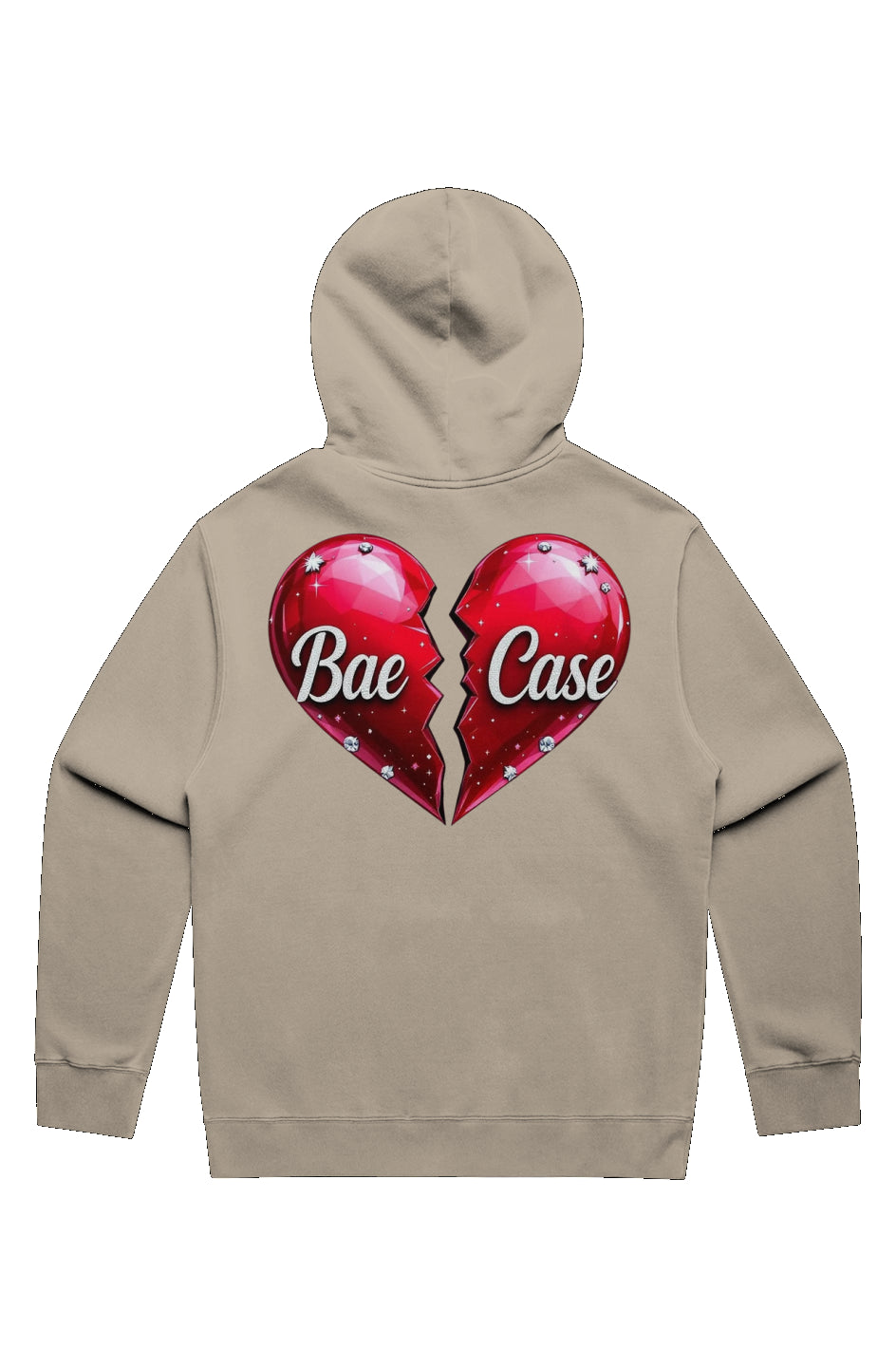 Broken Diamond Studded Heart Hoodie (Heavy/Faded)