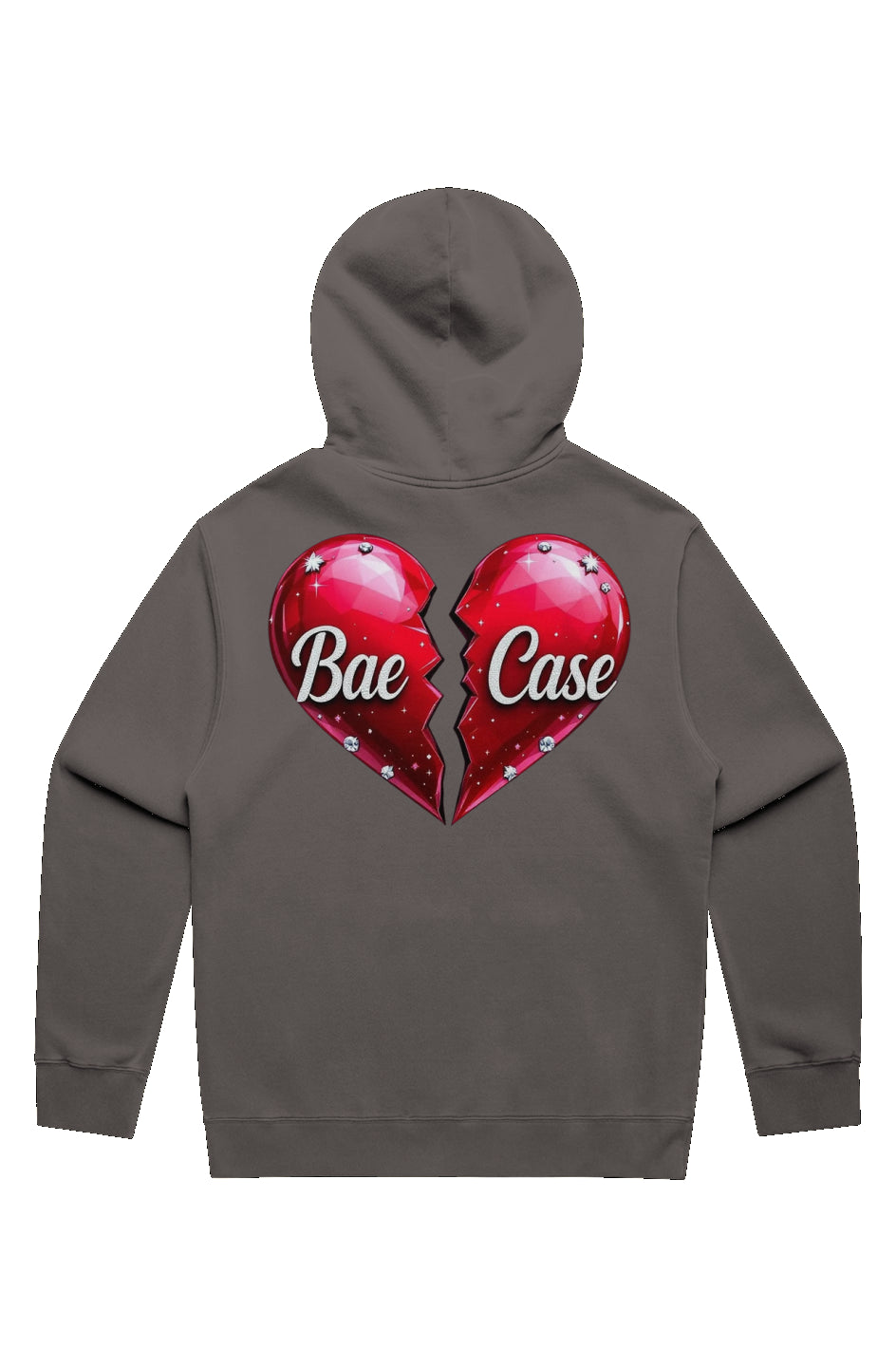 Broken Diamond Studded Heart Hoodie (Heavy/Faded)